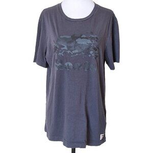 ROOTS BLUE/GREY CAMO SHIRT SIZE SMALL